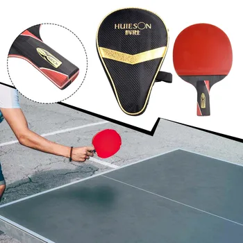 Чехол для ракетки Ping Pong Paddle Профессиональная ракетка для пинг-понга Таблица стабильности Bat Карбон Углеродное волокно + резина