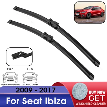 Щетка стеклоочистителя автомобиля Переднее стекло Сменный резиновый стеклоочиститель для Seat Ibiza 2009-2017 LHD/RHD 24 